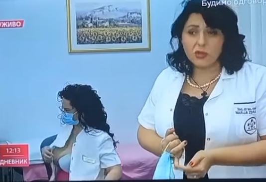 Skinula za vakcinu u toku reportaže, nije vidila da je u kadru (VIDEO)